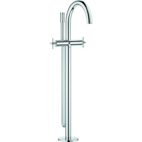 Grohe Atrio Mitigeur baignoire sur pied - poignées croix - Chrome