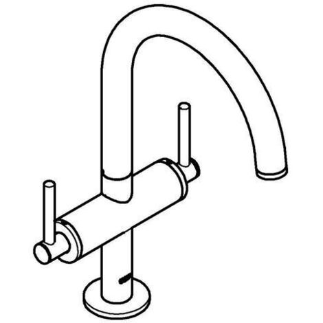 Grohe Atrio Waschtisch-Einlochbatterie, L-Size, mit Hebelgriff,
