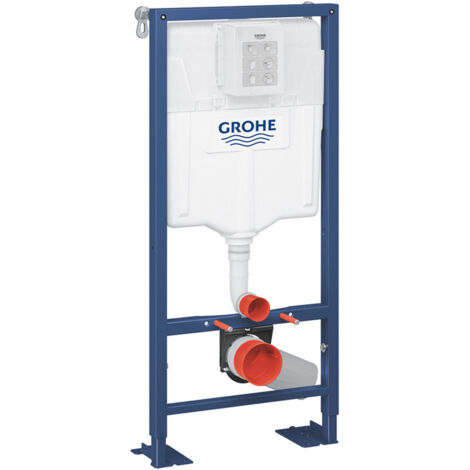 Grohe – Bâti-support autoportant WC 113 cm – Châssis acier époxy – Compatible plaques de commande simples/doubles – 39981000