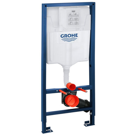 Grohe – Bâti support WC suspendu 1,13 m – Capacité 400 kg – Réservoir GD2 6-9 l – Installation rapide – 38528001