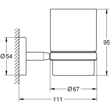 Grohe BauCosmopolitan - Halter für Becher / Seifenspender, verchromt 40585001