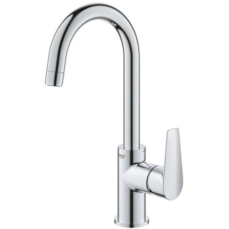 Grohe BauEdge Mitigeur monocommandé pour lavabo, L-Size, saillie
