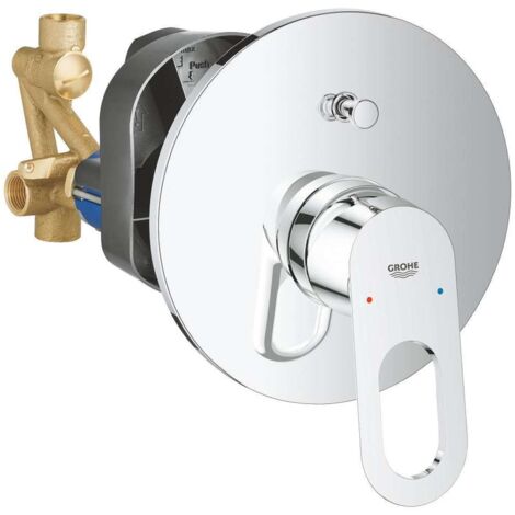 Grohe BauLoop - Badewanne Einhebelmischer - Unterputz, verchromt 29081000