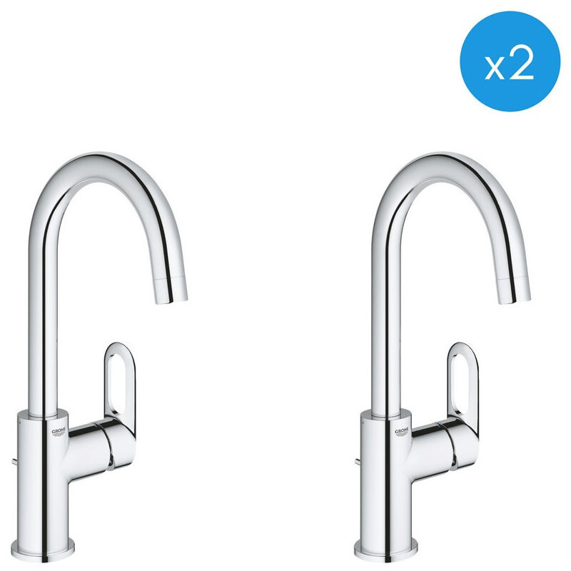 Bauloop - Set of 2 single lever basin mixers size l (23763000) - Grohe