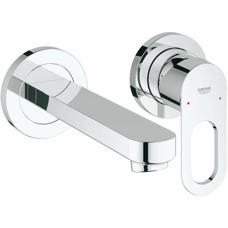 Grohe BauLoop - Miscelatore ad incasso a 2 fori per lavabo, con corpo incasso, cromo 20289000