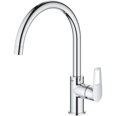 Grohe Bauloop, miscelatore cucina, monocomando, a collo d’oca, cromato (31368001)