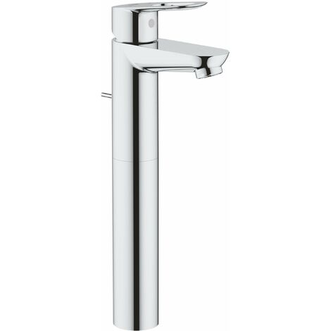 Grohe BauLoop - Miscelatore per lavabo da appoggio, con sistema di scarico, cromo 32856000