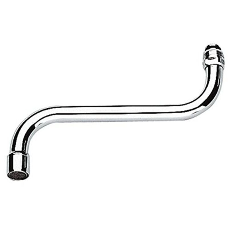 Pièces de rechange - Bec pour mitigeur mural de cuisine, chrome 13051000 - Grohe