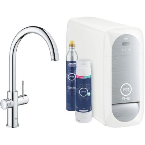 GROHE Blue Home Cromo  Kit con rubinetto a C 115556 Trattamento acqua