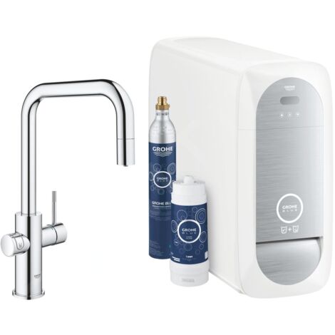 Grohe Blue Home Mitigeur monocommandé pour évier Starter Kit,