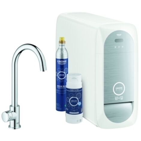 Grohe Blue Home Mono C-spout Starter Kit Grifo mono con función