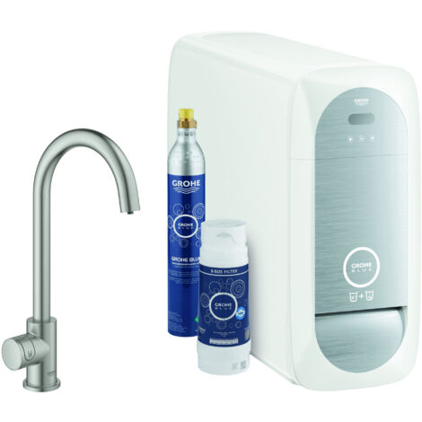 Grohe Blue Home Mono C-spout Starter Kit Grifo mono con función