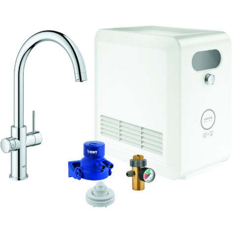 GROHE Blue Professional Caño en C, Mezclador monomando de