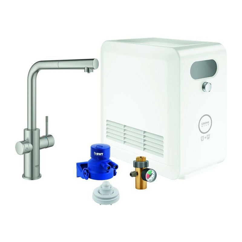 

Blue Professional Extraíble con caño en L Eu - Grohe