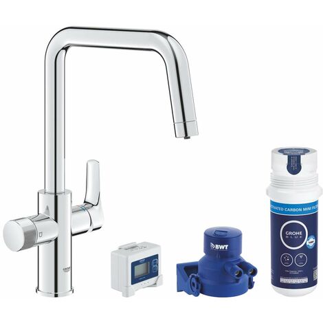Grohe Blue Pure - Set miscelatore da lavello Start con dispositivo di filtraggio, cromo 30596000