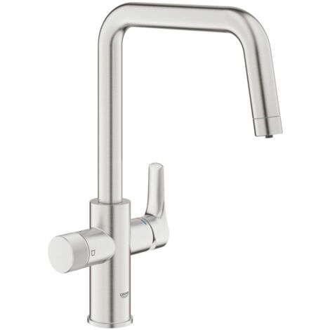 Grohe Blue Pure - Spültischarmatur Start mit Filterfunktion, Supersteel 30595DC0