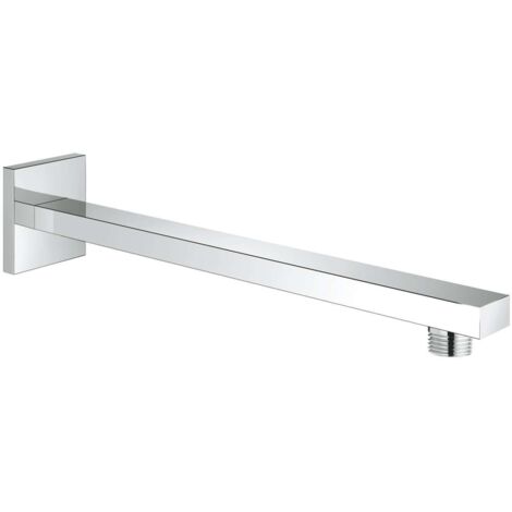 Grohe – Bras de douche 29 cm chrome – Finition StarLight® – Compatible têtes de douche carrées – 27709000