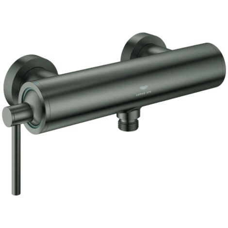 Grohe Brause-Einhebelmischer Atrio 1/2", Wd-mont., hard graphite gebürstet