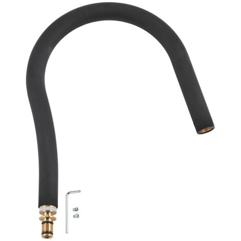 Grohe Brauseschlauch GrohFlexx aus Santopren Softschwarz