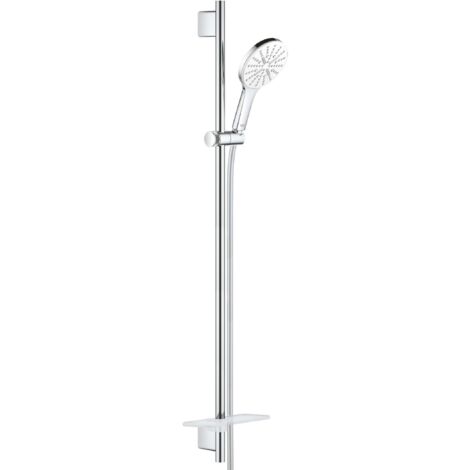 Grohe Brausestangenset Rainshower SmartActive 130 Stg 90cm, 3 S-Art., Begr 9,5 l/m., m wh.