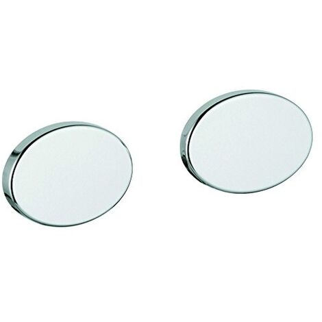 Capot GROHE 1009900 M – Accessoire finition chromé – Lot de 2 pièces pour série Grohtherm 1000 – Matière laiton durable