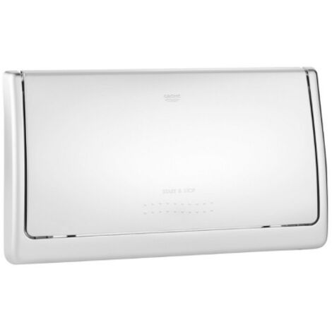 Grohe Classic Plaque de de'clenchement white en ABS 330x190 mm pour re'servoir encastre' 37643, pour chasse d'eau WC