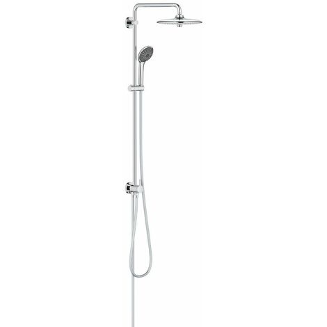 Grohe – Colonne de douche avec inverseur – Douche de tête 260mm – Douchette 110mm – Finition chrome – Débit 9,5 l/min