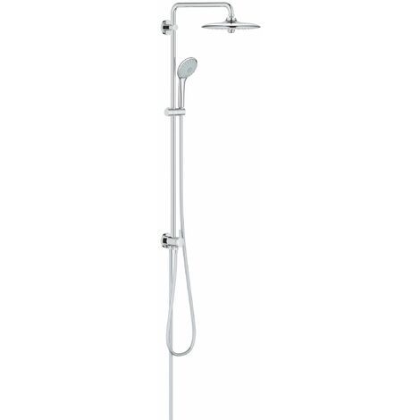 Grohe – Colonne de douche mécanique 260mm 3 jets chrome – Débit 9,5 L/min – Technologie EcoJoy – 27421002