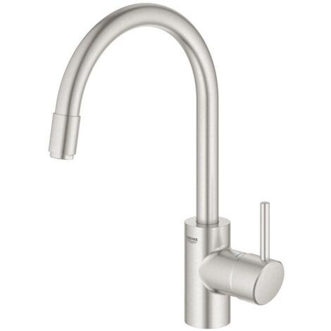 GROHE Concetto Einhand-Spültischbatterie, Ausladung 215mm, hoch,