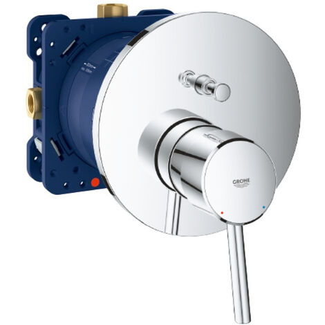 Grohe Concetto Miscelatore meccanico incasso 2 uscite con deviatore + Corpo base, Cromo (24054-SET)