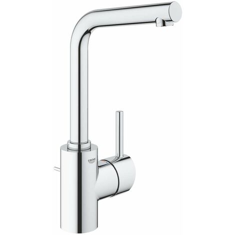 Mitigeur de lavabo monocommande taille L – Finition chromée – Technologie Grohe StarLight – Installation monotrou – Débit 5 l/min