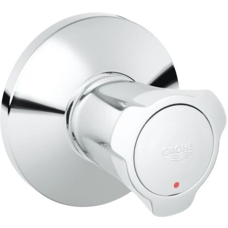 Grohe Costa Unterputz-Ventil Oberbau Einbautiefe stufenlos 10-35mm, Rote Markierung, Chrom