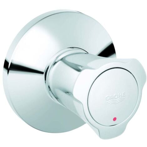 Grohe Costa Unterputzventil 19855001 chrom, Markierung rot, mit Schubrosette