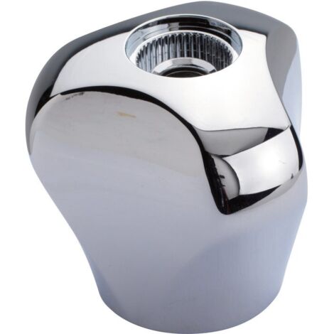 Grohe – Croisillon tête de robinet 1/2'' en laiton chromé – Marquage bleu/rouge – Compatible tous robinets – Modèle Treflor Atlanta