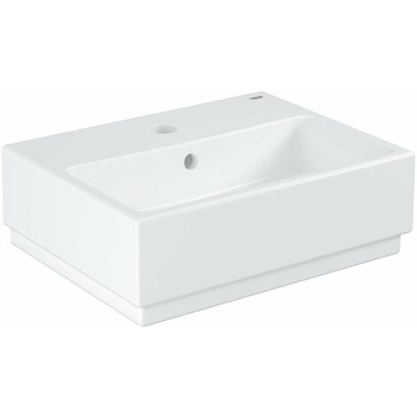 Grohe Cube Ceramic - Lave-mains avec trop-plein, 455x350 mm, PureGuard, blanc alpin 3948300H