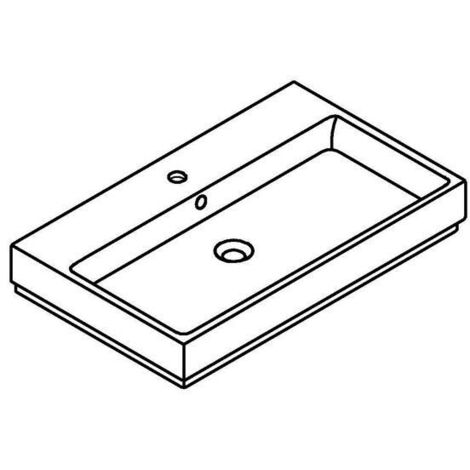 Grohe Cube Ceramic - Waschtisch mit Überlauf, 80x49 cm, PureGuard, Alpinweiß 3946900H