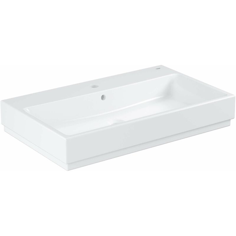 Grohe Cube Ceramic - Lavabo avec trop-plein, 80x49 cm, PureGuard, blanc alpin 3947600H
