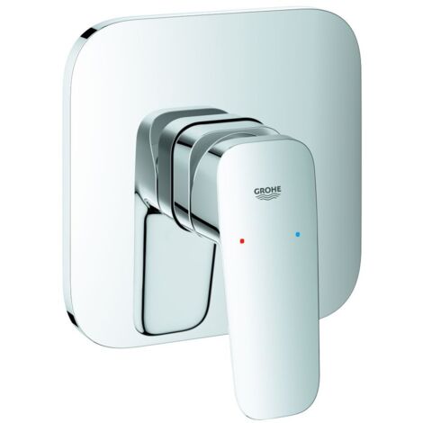 Grohe Cubeo Einhand-Brausebatterie Chrom, Fertigmontageset für Rapido SmartBox 35604
