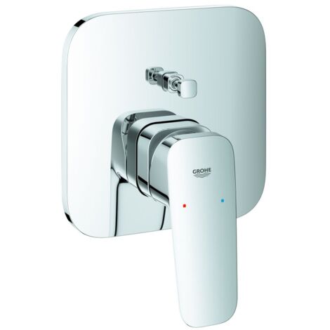 Grohe Cubeo Einhand-Wannenbatterie Chrom, Fertigmontageset für Rapido SmartBox 35604