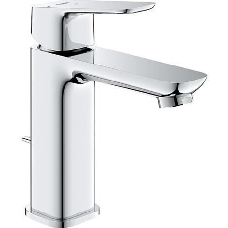 Mitigeur de lavabo monocommande – Finition chromée – Saillie 116 mm – Installation rapide GROHE FastFixation – Compatible avec bonde à tirette