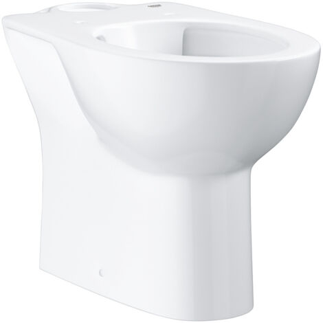 Grohe – Cuvette WC à poser sans bride – Céramique sanitaire blanc alpin – Évacuation horizontale – Largeur 356 mm – Volume de chasse 3/6 L
