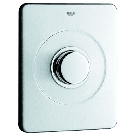 Grohe Deckplatte 43193 mit Druckknopfbetätigung edelstahl