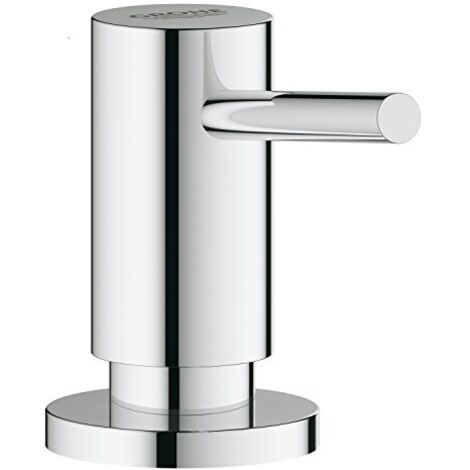 Distributeur de savon Cosmopolitan – Installation monotrou – Finition chrome GROHE StarLight – Capacité 500 ml – Pour savons liquides