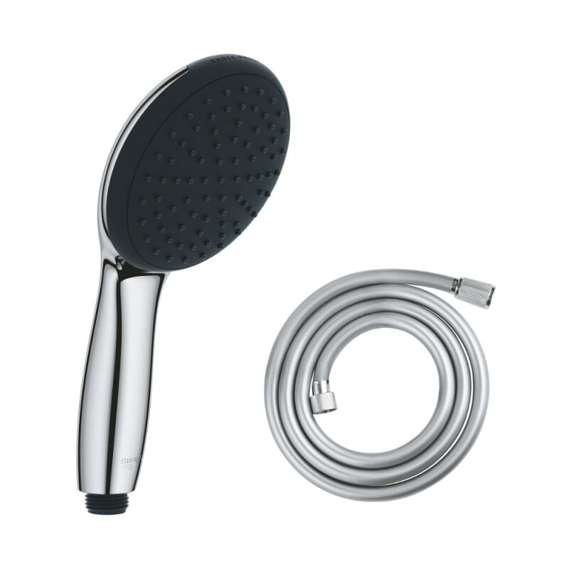 Grohe - Douchette 1 jet Vitalio Start 110 chromé + Flexible de douche 1500 chromé