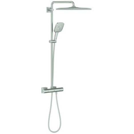 Grohe Duschsystem Rainshower SmartActive 310 Cube 26837 mit THM supersteel