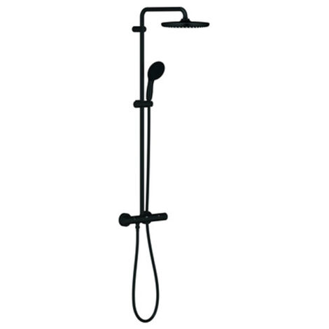 Grohe Duschsystem Tempesta 250 für Wandmontage, schwarz matt