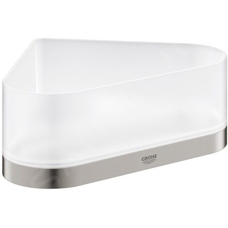 GROHE Eck-Duschablage Selection 41038 mit Halterung supersteel, 41038DC0