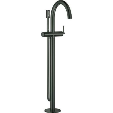 GROHE EH-Wannenbatterie Atrio 24368 FMS Bodenmontage hard graphite gebürstet, 24368AL0