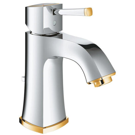 GROHE EH-Waschtischbatterie Grandera 24369 M-Size Zugst.-Ablaufg. chrom/gold, 24369IG0