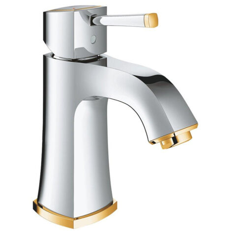 GROHE EH-Waschtischbatterie Grandera 24370 M-Size glatter Körper chrom/gold, 24370IG0